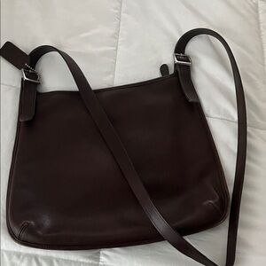 Coach Rich Brown Leather Shoulder Bag